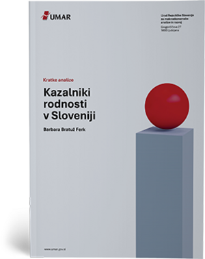 Naslovnica publikacije Kazalniki rodnosti v Sloveniji