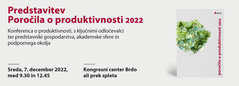 Vabilo na konferenco s predstavitvijo Poročila o produktivnosti 2022
